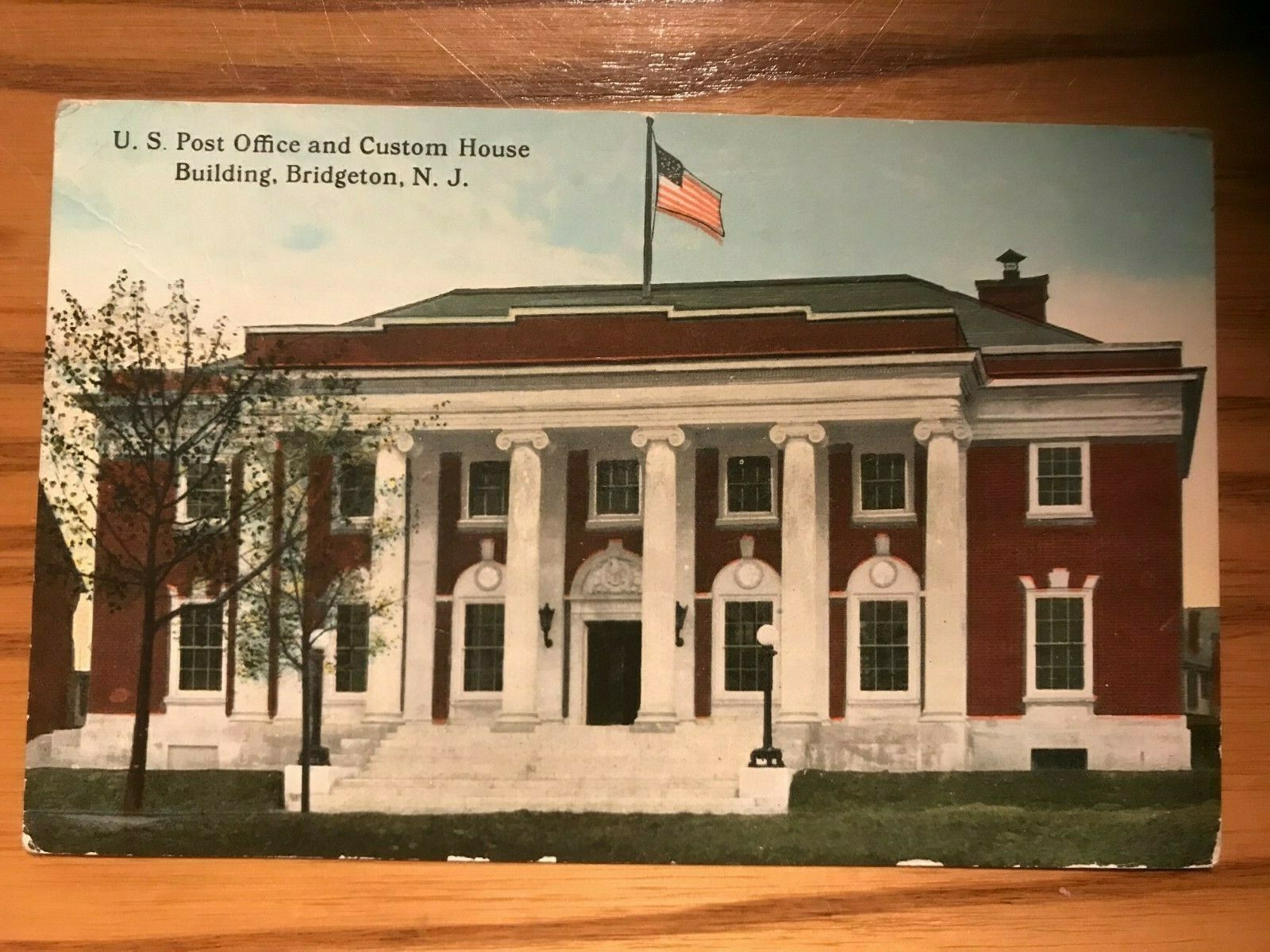 1913 Postcard - U. S. Post Office And Customs House Building, Bridgeton, N.j.