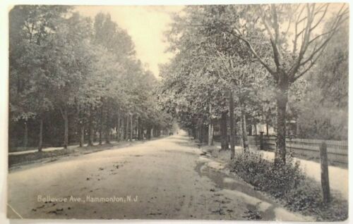New Jersey Postcard 1907 Rare Hammonton Bellevue Avenue