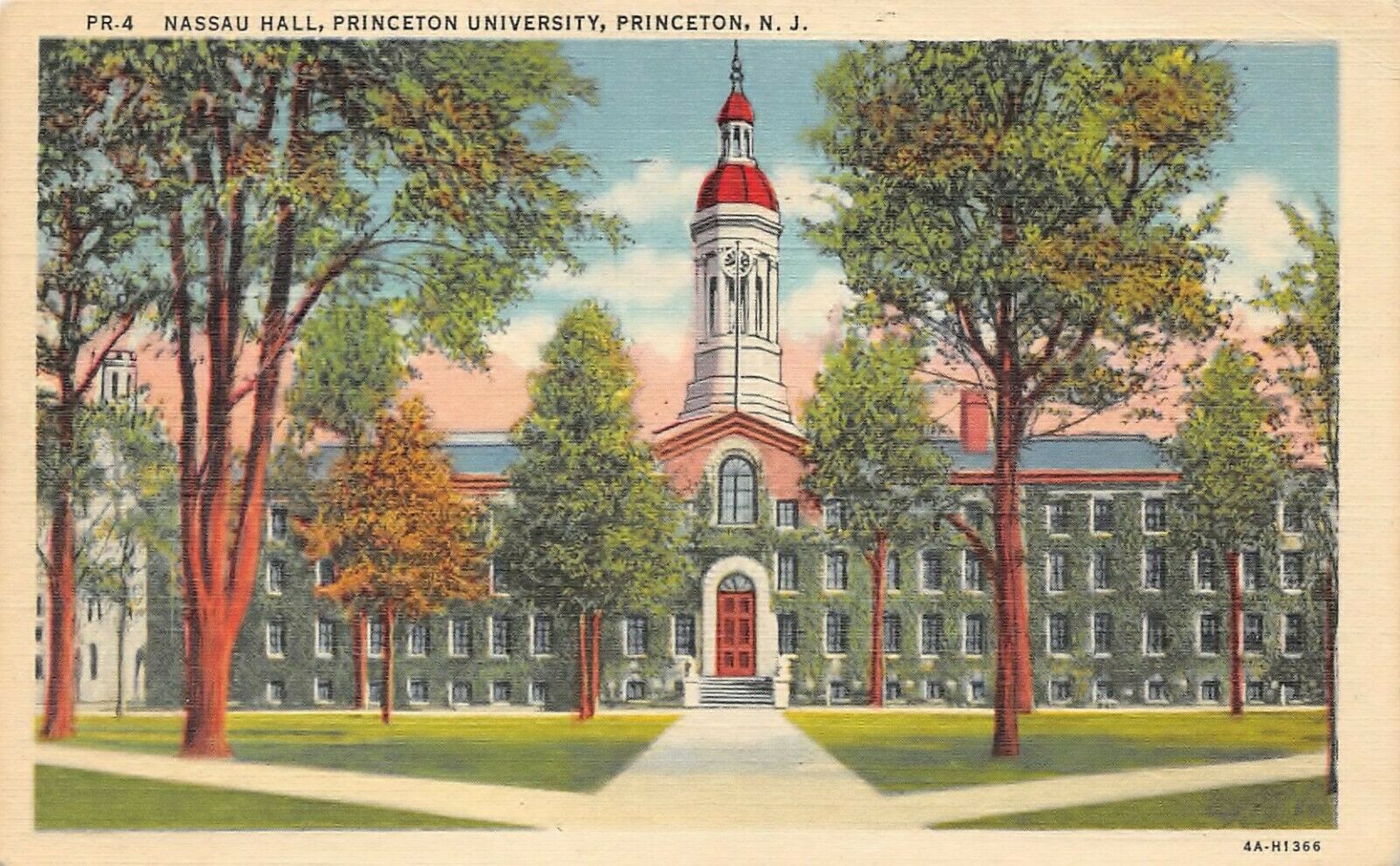 # B3004   Princeton,  N.j.  Linen    Postcard,   Princeton  Universary