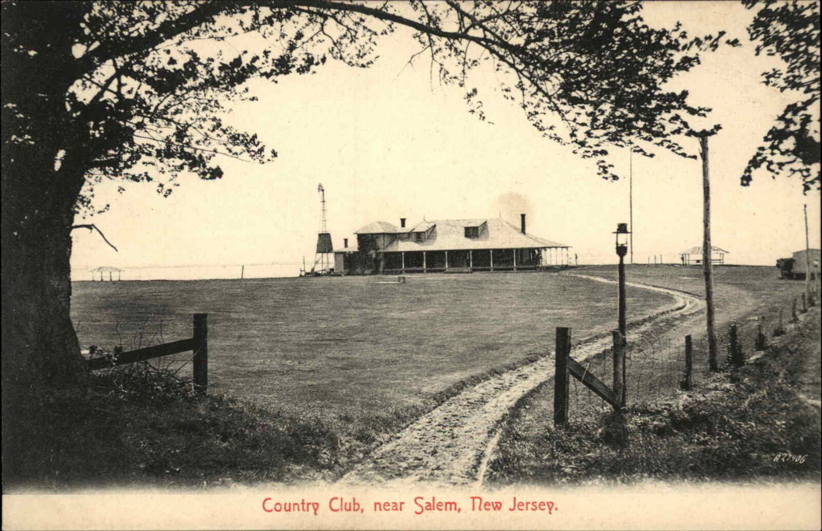 Country Club Near Salem Nj C1905 Postcard