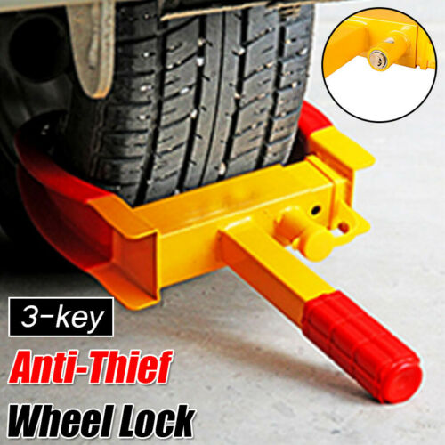 Heavy Duty Anti Theft Protective Car Trailer Wheel Lock Clamp Security Tire Usa